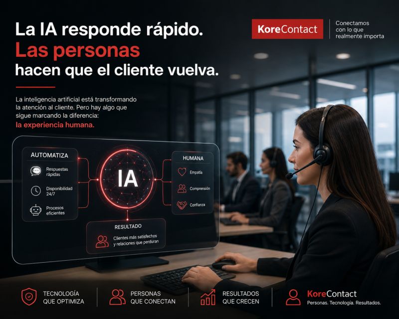 La IA responde rápido. Las personas hacen que el cliente vuelva