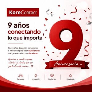 9.º aniversario de KoreContact